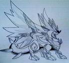 龙斗士宝石幻羽兽 灰机手绘作品