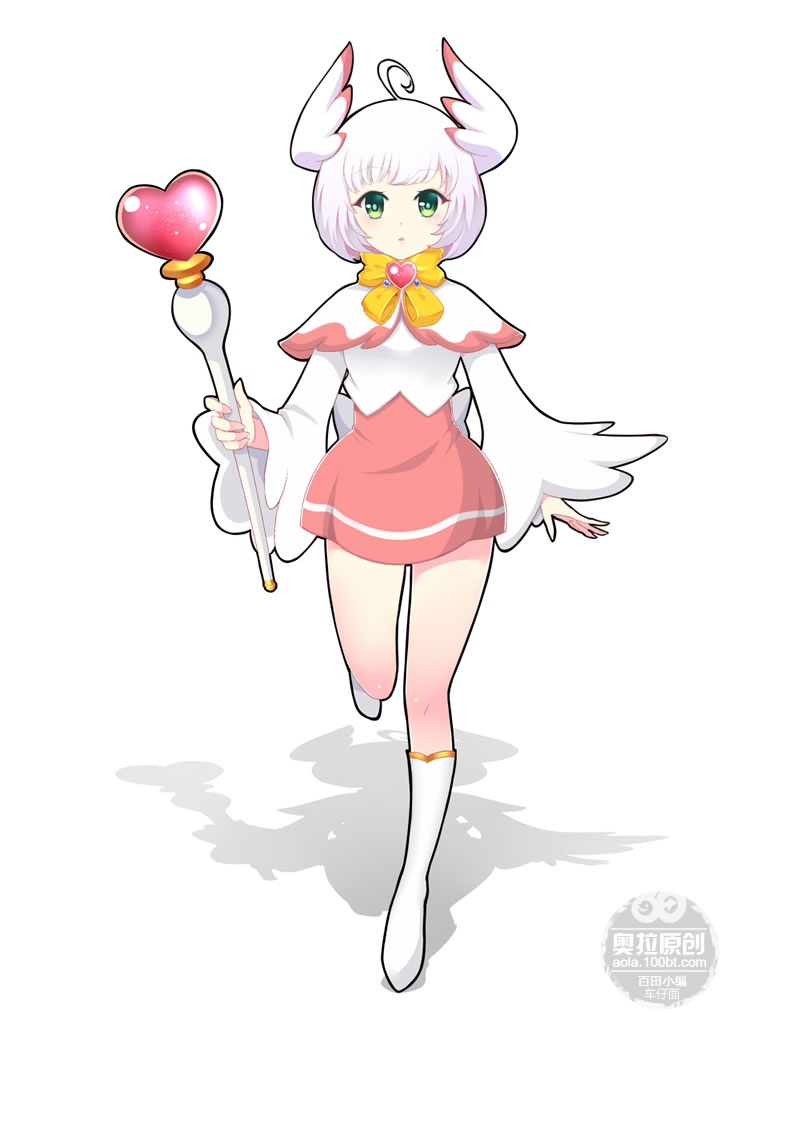 好可爱的白羽精灵