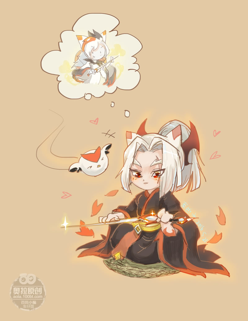 奥拉星鼠绘 无劫鱼白