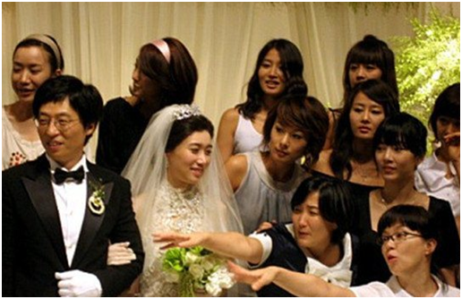 2008年7月6日,刘在石与mbc罗静恩经过两年多的热恋终于步入婚姻