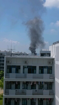 今天看到学校操场冒起了浓烟,以为天气太热,起火了,爱校的我决定来个烈火雄心,立马的从七楼冲下去,就差没顺手把一楼的灭火器带上了,骑车飞去操场帮忙灭火,到了却看到一群阿姨大叔在操场角落烧树叶破树枝,我擦,好欺骗人感情,阿姨们,你们逗我完勒,下去的不止我,还有其他人也中招了,阿姨们放了一个大招啊。