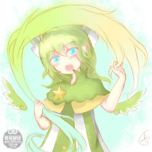 奥拉星鼠绘 青羽精灵