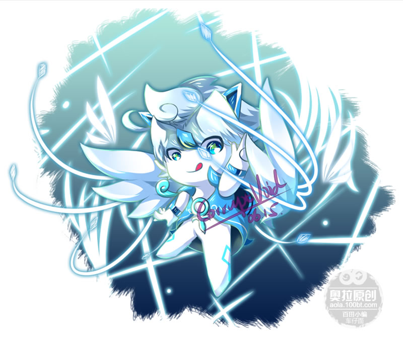 奥拉星板绘 小银