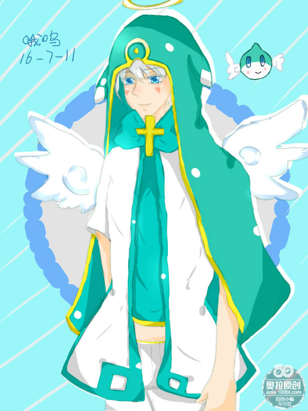 奥拉板绘 小天使路亚拟人