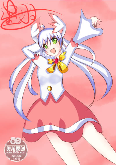 奥拉星板绘 白羽精灵