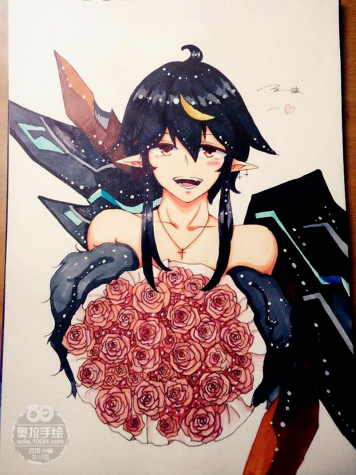 奥拉星手绘 七夕版堕天凯撒