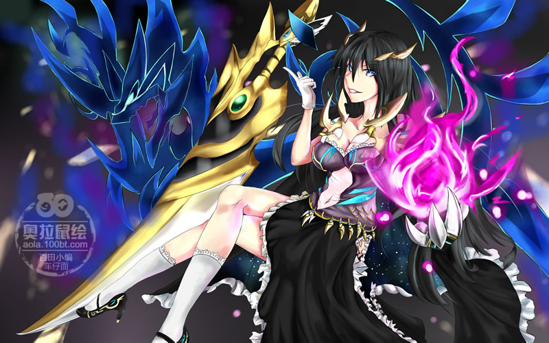 奥拉星鼠绘 堕天凯撒帝完全体拟人