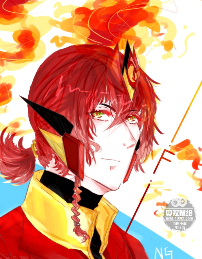 奥拉星板绘 天焰菲尔拟人