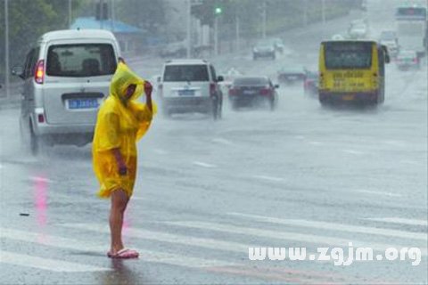 梦见下大雨