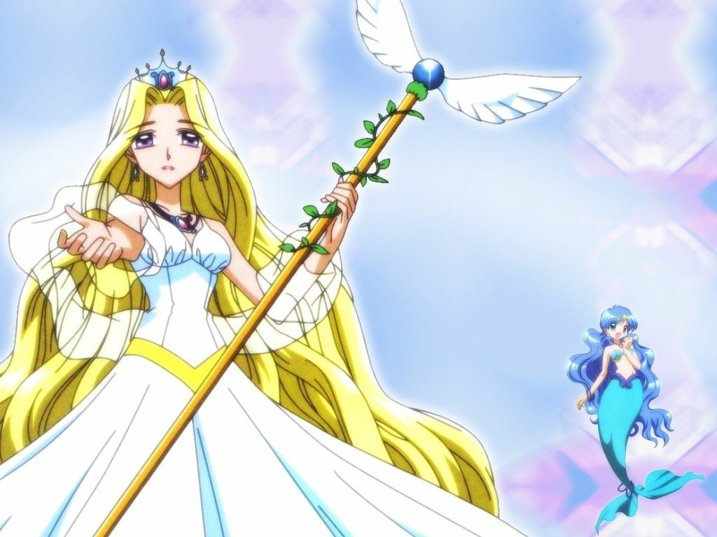 题: 这是日本著作动画片《珍珠美人鱼》里的南极洋紫色珍珠人鱼公主