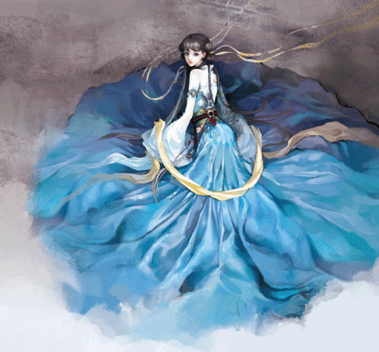 【瑾络】水秀轻纱蓝裙 古风美人醉