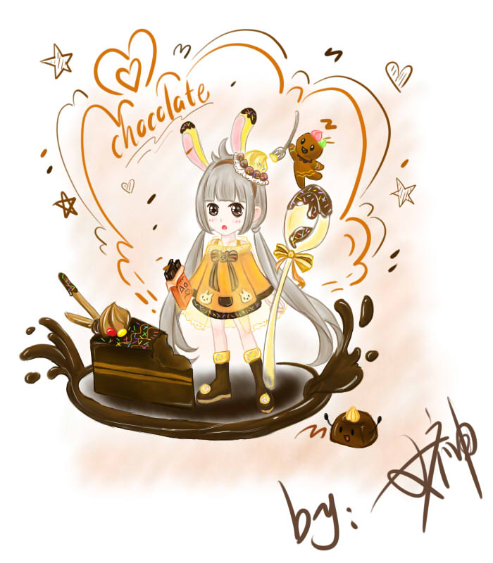 217824               啊喵奥比岛板绘秀作品--彩虹