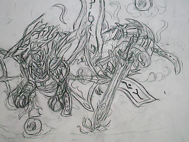 龙斗士手绘卡辛东方进化