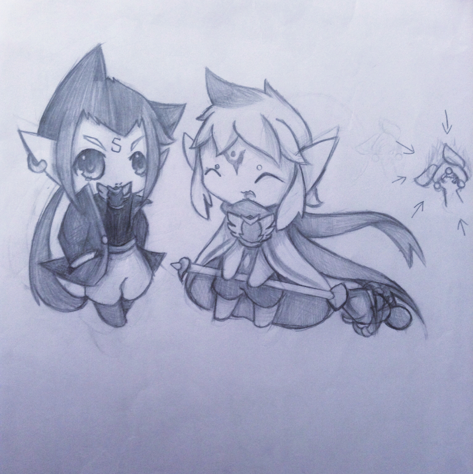 奥拉星手绘 辰辰诺诺