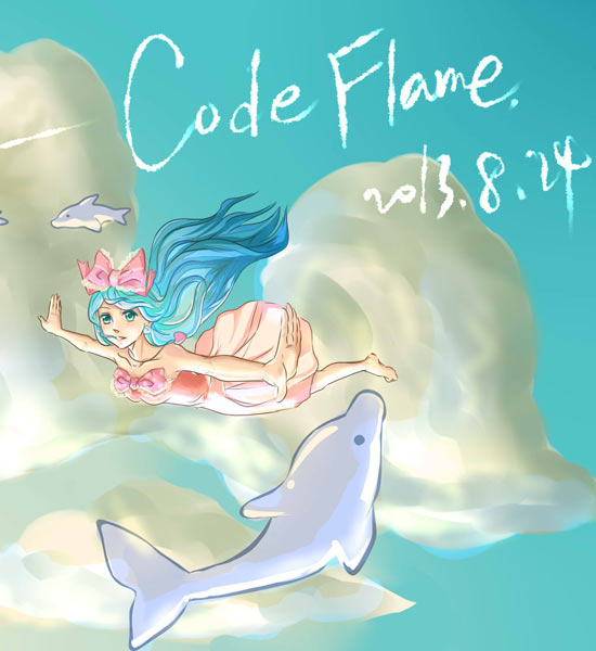 代码君奥比岛板绘秀作品--海豚少女